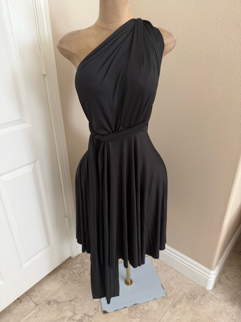 Multi wear Black Wrap Dress